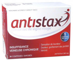 ANTISTAX 30 COMPRIMES ENROBES