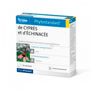 Phytostandard - De cyprès et d'échinacée - 30 comprimés