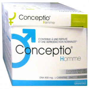 Pack Conceptio Femme  (30 gélules - 30 capsules) et Conceptio Homme  (30 sachets - 90 capsules)