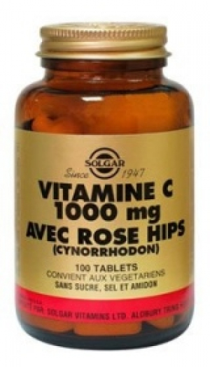 Vitamine C 1000 avec Rose hips - 100 comprimés