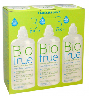 Biotrue - Solution pour lentilles multifonctions - 3 x 300 ml