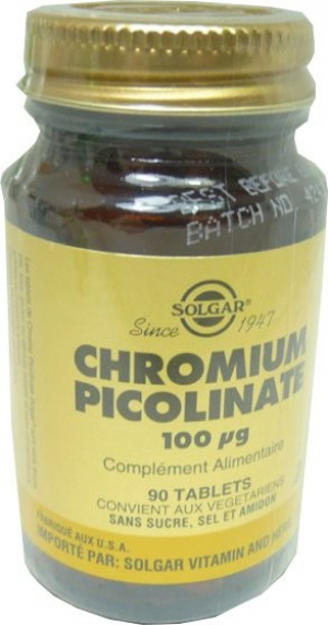 Complément alimentaire Chromium picolinate - 90 tablets
