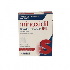 Minoxidil Sandoz 5 % solution pour application cutanée