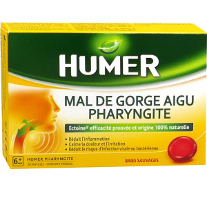 HUMER MAL DE GORGE AIGU PHARYNGITE GORGE 20 PASTILLES