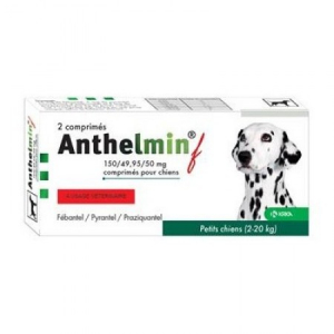 Anthelmin petits chiens de 2 à 20 kg - 2 comprimés