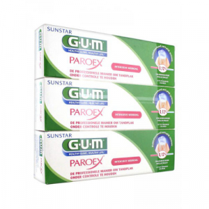 GUM Dentifrice Paroex gel 75ml Lot de 3