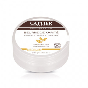 Beurre de Karité bio 100% parfum miel 100g