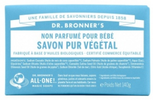 Pain de savon non parfumé - 140 g