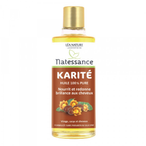 Natessance Huile De Karité - Nourrit Et Redonne Brillance Aux Cheveux 100ml