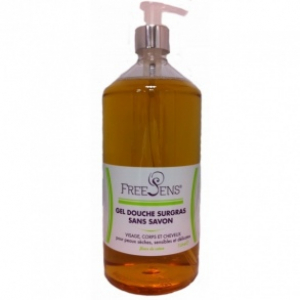 FREESENS GEL DOUCHE SURGRAS SANS SAVON FLEUR de COTON - 100ml