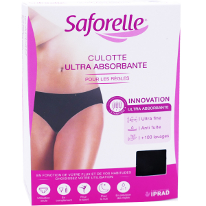 Culotte ultra absorbante noire - Taille L