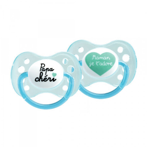 DODIE 0-6 MOIS SILICONE PAPA CHERI LOT DE 2 N°31