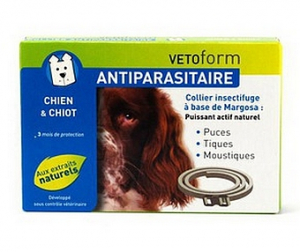 VETOFORM ANTIPARASITAIRE COLLIER CHIEN & CHIOT 60 CM