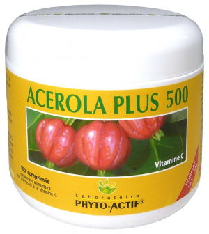 PHYTO ACTIF ACEROLA PLUS 500 100 COMPRIMES
