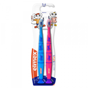 ELMEX BROSSES A DENTS X 2 3-6 ANS AVEC VENTOUSE