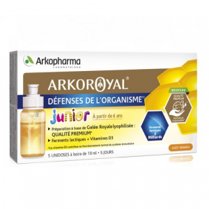 ARKOROYAL JUNIOR DEFENSES DE L'ORGANISME 5x10 ML