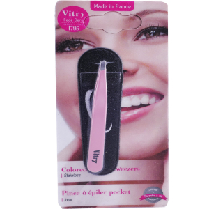 VITRY PINCE A EPILER POCKET ROSE