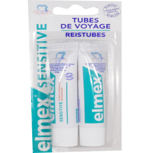 ELMEX SENSITIVE DENTIFRICES TUBES DE VOYAGE 2 X12 ML