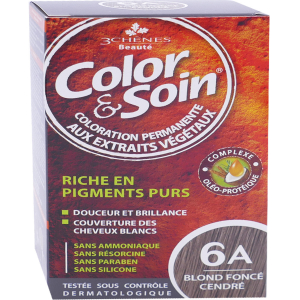 3 CHENES COLORS & SOIN 6A BLOND FONCE CENDRE 135 ML