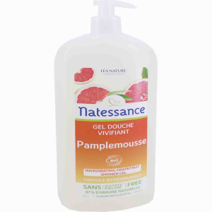 NATESSANCE GEL DOUCHE VIVIFIANT PAMPLEMOUSSE BIO 1L
