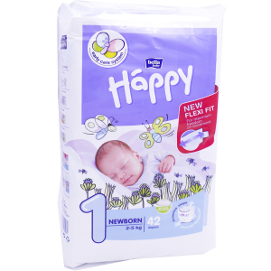 HAPPY 1 NEWBORN 42 COUCHES 2-5 KG