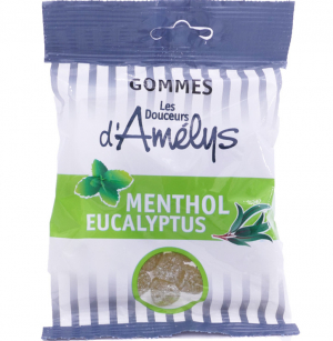 LES DOUCEURS D'AMELYS GOMMES MENTHOL EUCALYPTUS 100G