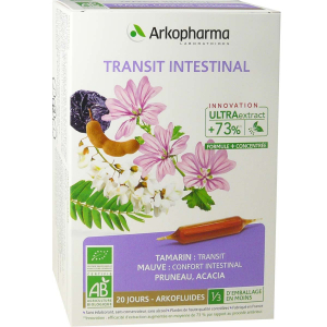 Arkopharma TRANSIT INTESTINAL 20 AMPOULES DE 10ML