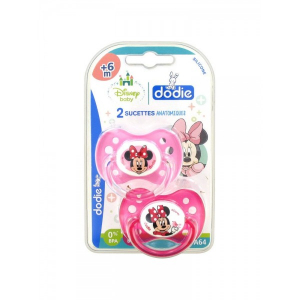 Dodie Disney Minnie 2 Sucettes Anatomiques Silicone 6 mois et +