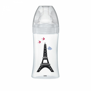 Dodie Biberon en Verre Paris - 0 à 6 mois - 270 ml