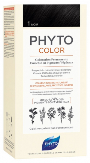 PhytoColor Coloration Permanente - Coloration : 1 Noir