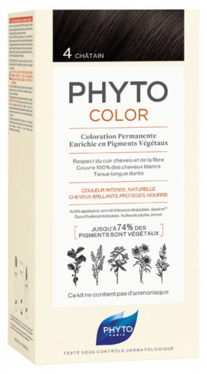 PhytoColor Coloration Permanente - Coloration : 4 Châtain