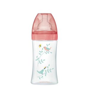 Sensation+ Biberon Tétine Plate Débit 2 Jardin 0-6 Mois - 270ml