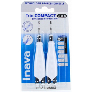 Brossettes 0.6mm Trio Compact Espaces Étroits - 6 recharges