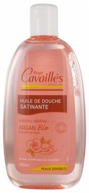 Rogé Cavaillès Huile de Douche Satinante Huile d'Argan et Rose 250 ml