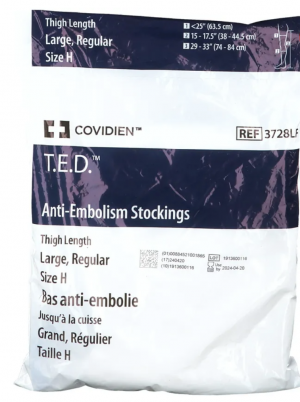 Covidien™ T.E.D™ Bas anti-embolie Cuisse L Régulier Taille H Blanc