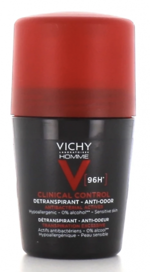 VICHY HOMME DEODORANT Clinical Control Détranspirant anti-odeur 96H ROLL-ON 50 ML