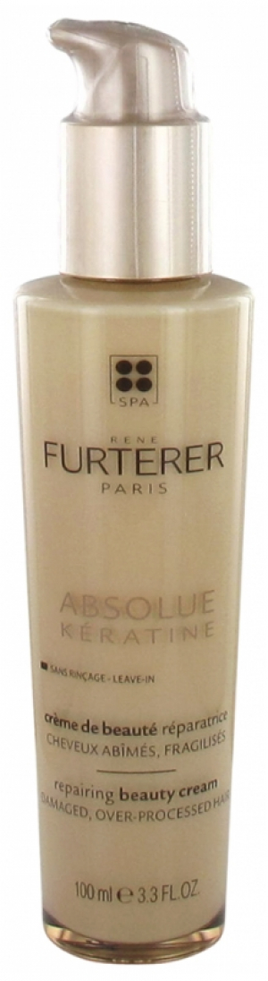 René Furterer Absolue Kératine Cure Renaissance Crème de Beauté Réparatrice Cheveux Abîmés Fragilisés 100 ml