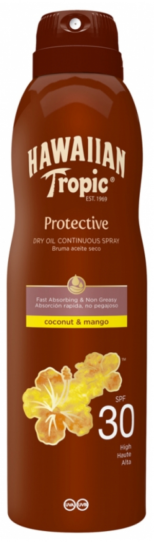 Hawaiian Tropic Protective Brume Huile Sèche SPF30 180 ml
