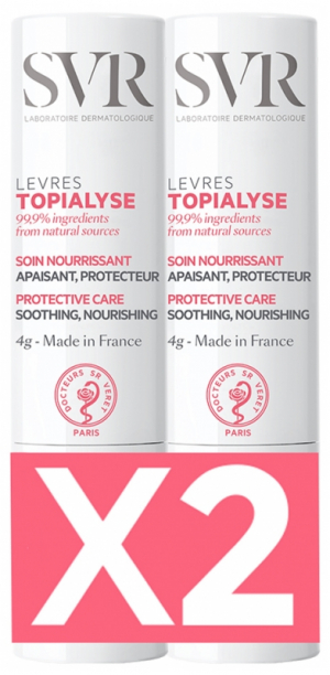 SVR Topialyse Lèvres Lot de 2 x 4 g