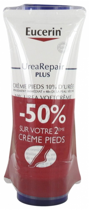 Eucerin UreaRepair PLUS Crème Pieds 10% Urée Lot de 2 x 100 ml