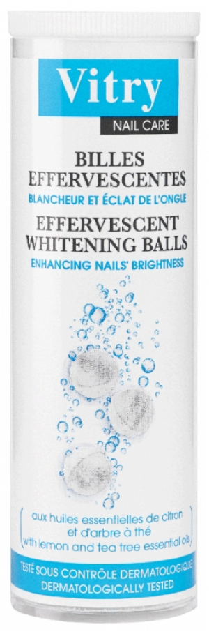 Vitry Nail Care Billes Effervescentes Blancheur et Éclat de l'Ongle 20 Billes