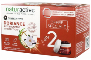 Naturactive Doriance Autobronzant & Protection Lot de 2 x 30 Capsules + Bracelet Offert