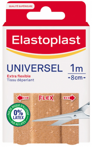 Elastoplast Pansement Flexible Universel Bande 1 m x 8 cm