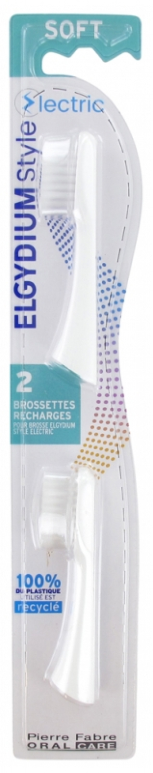 Elgydium Style Electric 2 Brossettes Recharges Soft