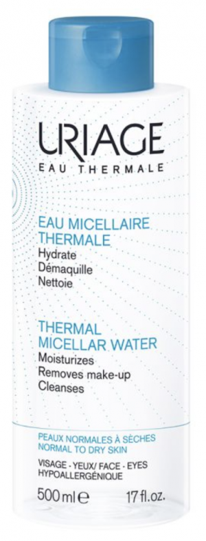 URIAGE Eau Micellaire Thermale Peaux Normales A Sèches 500 ml Hygiène visage