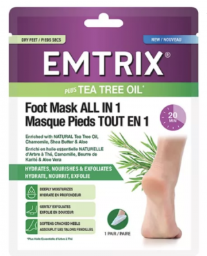 EMTRIX Masque Pieds tout en 1 - 1 Paire - Pieds Secs, Talons Fendillés