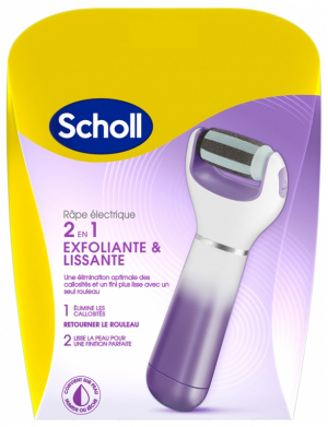 Scholl Râpe Électrique 2en1 Exfoliante & Lissante