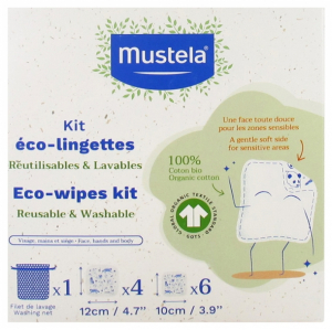 Mustela Éco-Lingettes Kit Filet de Lavage + 10 Lingettes