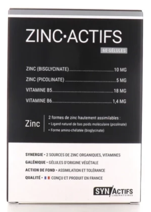 Synactifs Zinc Actifs 60 gélules