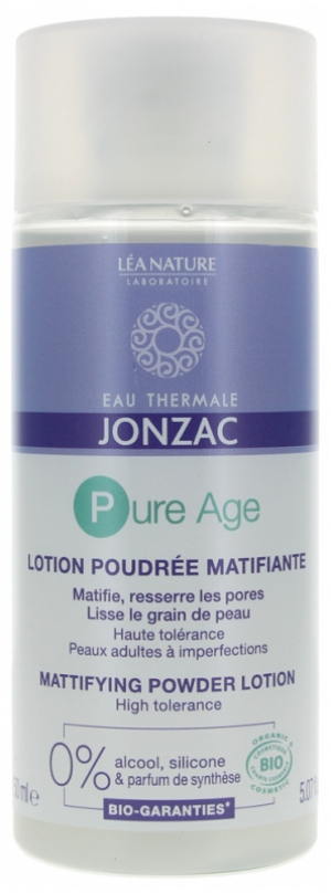 Eau Thermale Jonzac Pure Age Lotion Poudrée Matifiante Bio 150 ml